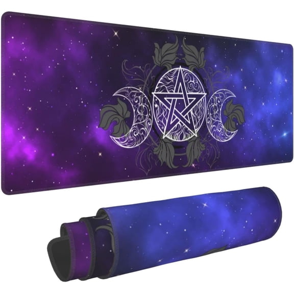 Mystical Astrology Extended Professional Gaming Mouse Pad 31.5x11.8inch, Non-Slip Computer Mouse Pad Waterproof Keyboard Pad Desk Mat