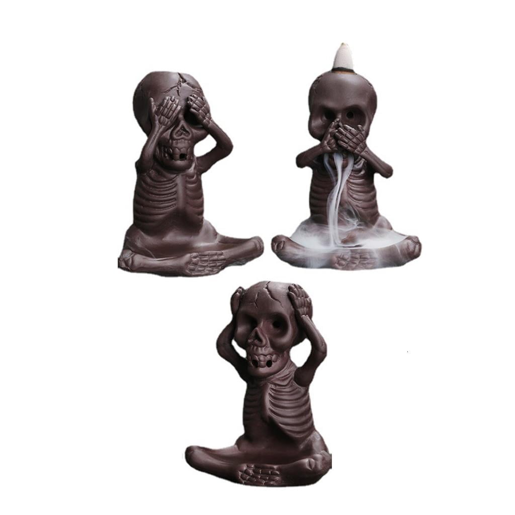 Shape Backflow Incenses Cones Holder, Ceramics Aromatherapys Furnaces Incenses Burners Holder for Home Craft