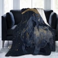 thumbnail image 1 of Mystical Capricorn Goat Throw Blanket, Celestial Star Constellation Art for Astrology Lovers & Adult Birthday Gift 80x60, 1 of 6