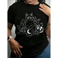 thumbnail image 1 of Mystical Cat Tshirt, Wichy Cat Shirt, Funny Cat Tee For Men Women,Crystal Moon Ball Tshirt, Tarot Cat Shirt, Creepy Goth Tshirt, 1 of 7