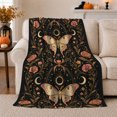 thumbnail image 1 of Mystical Celestial Moth, Mystical Celestial Art Scene, Warm Flannel Blanket for Sunroom and Reading Nook, Celestial Art Lovers Thanksgiving Gift, Celestial Home Decor, 1 of 9