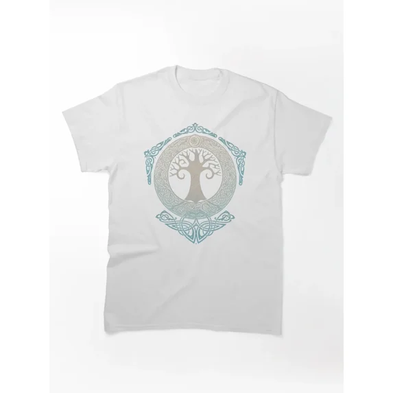 Mystical Rapper Mystical Celtic Tree of Life T-Shirt - Spiritual Norse Mythology Viking ...