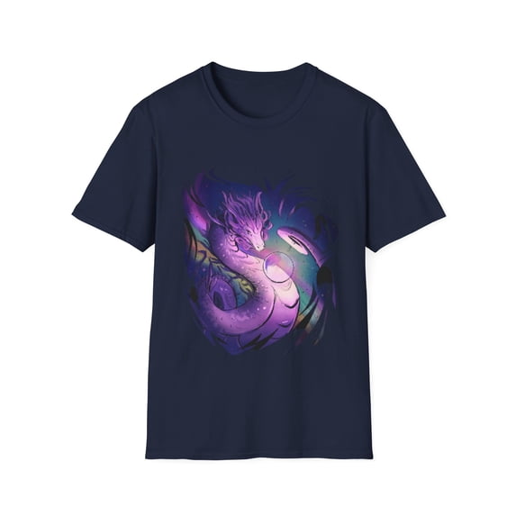 Mystical Chinese Dino Magic Men Women Novelty TShirt