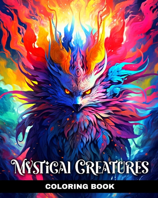 Mystical Creatures Coloring Book: Mythical Creatures Coloring Pages ...