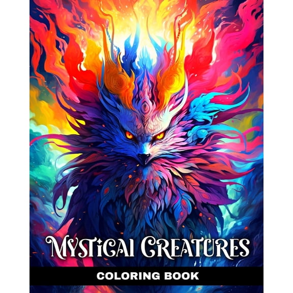 Mystical Creatures Coloring Book: Mythical Creatures Coloring Pages with Amazing Fantasy Designs, (Paperback)