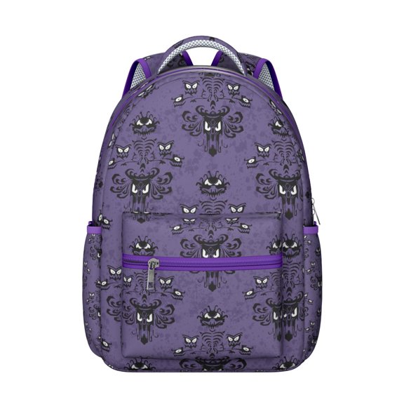 Mystical Dark Goth Backpack Waterproof Composite Oxford Cloth with Lunar Eclipse and Astral Constellation Print, Comfortable Adjustable Straps, Perfect for Students and Travel