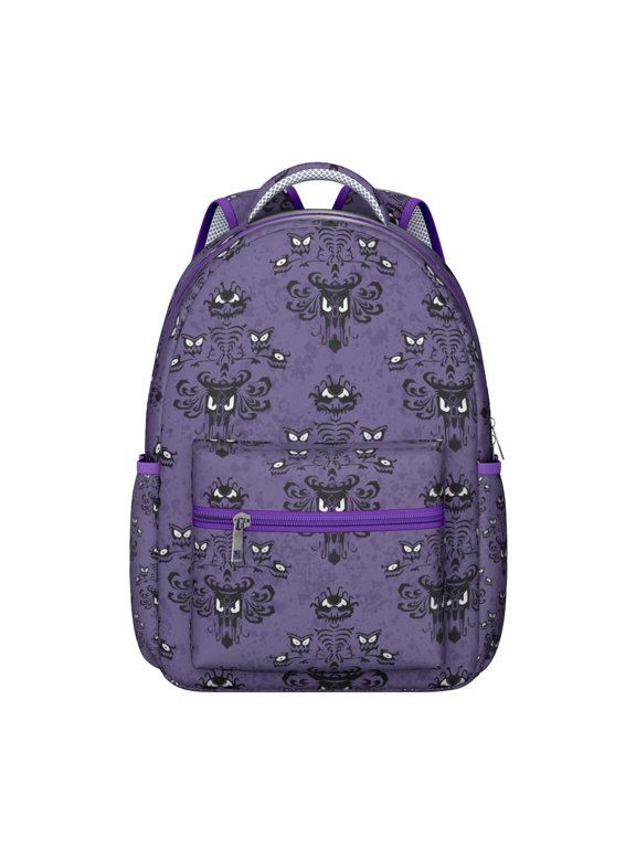 Mystical Dark Goth Backpack Waterproof Composite Oxford Cloth with Lunar Eclipse and Astral Constellation Print, Comfortable Adjustable Straps, Perfect for Students and Travel