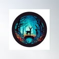 thumbnail image 1 of Mystical Dream Forest Poster Wall Art, Modern Wall Decor, 16x16 UNFRAMED, 1 of 3