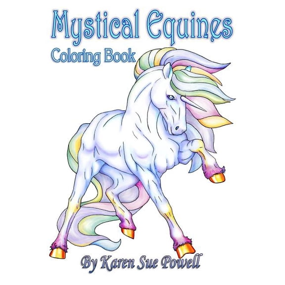 Mystical Equines: Horse Lovers Coloring Book, (Paperback)