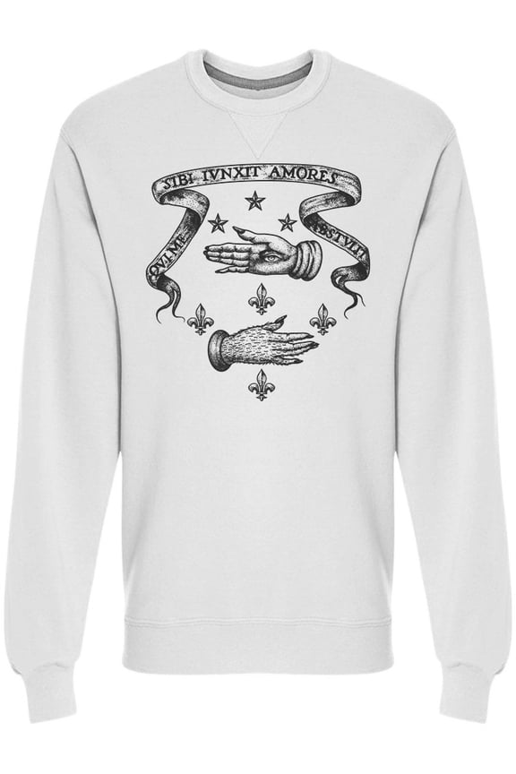 Mystical Eye In Hand Latin Sweatshirt Men -Image by Shutterstock, Male Medium