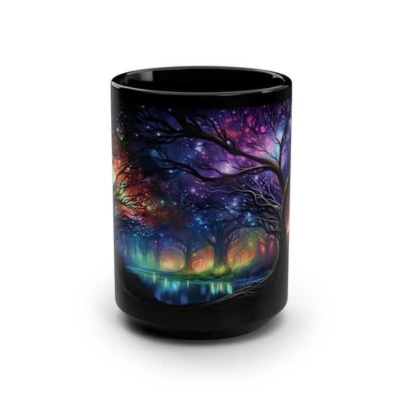 Mystical Fairy Tale Forest Mug Enchanted Woodland Art Ceramic Tea Cup