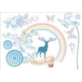 thumbnail image 1 of Mystical Fairytale Deer Style Easy Peel and Stick DIY Wall Decal Adhesive Sticker for Home, Office, Workplace, Spa, Nail Salon, Beauty Salon, Nursery, Playroom and Classroom Decor, 1 of 2