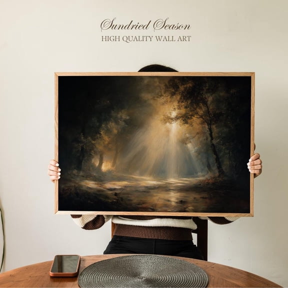Mystical Forest Light Enchanted Woodland Sunbeam Moody Nature Spiritual
