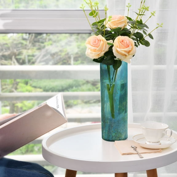 Mystical Forest Light Plastic Vase 11.8'' x 3.9'' Transparent Non Breakable Decorative for Family