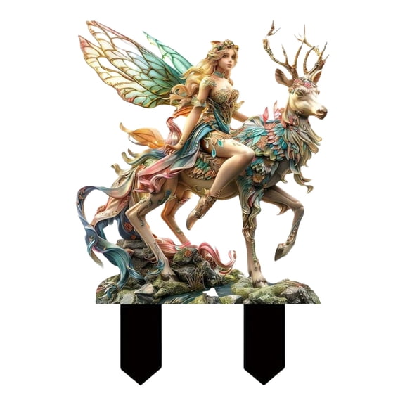 Mystical Forests Acrylic Garden Stakes Fairies Outdoor Decoration With Weather For Patios Yard And Landscape