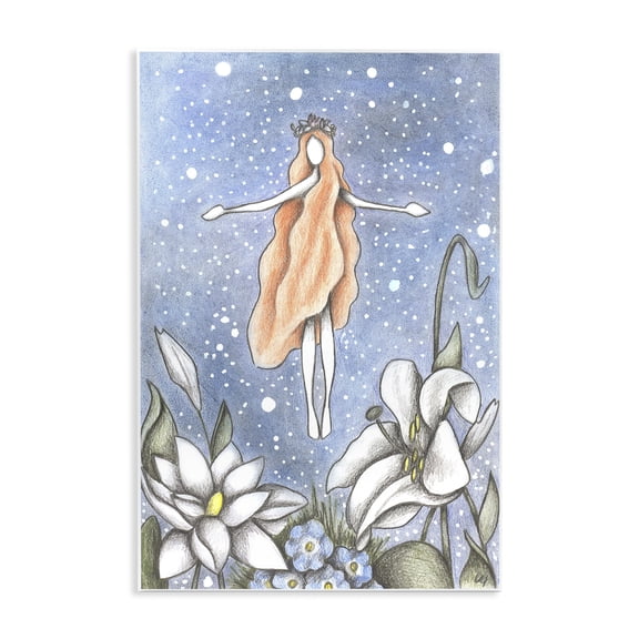 Mystical Garden Fairy Sparkle Wall Plaque Art, design by Cecilia Battaini