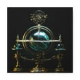 thumbnail image 1 of Mystical Globe Planetary Clock Wall Art Canvas Spiritual Decor, 1 of 4