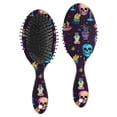 thumbnail image 1 of Mystical Halloween Pattern Hair Brush,Girls Detangling Hair Brush,Glide Through Tangles with Ease for Wet & Dry Hair,8.8"X2.8", 1 of 7