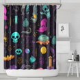thumbnail image 1 of Mystical Halloween Pattern Shower Curtain 84"x72" ,Bathroom Decorative Shower Curtains Set with 12 Hooks,Modern Waterproof Washable Shower Curtain, 1 of 6
