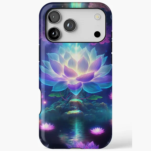 Mystical Lotus Floral Spiritual Magic Protective Case for iPhone 11 12 13 14 15 16 17 Pro Max