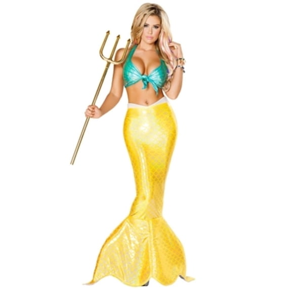 Mystical Mermaid Costume Roma Costumes 4654 Aqua/Yellow