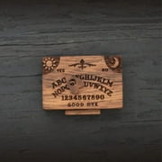 Mystical Miniature Ouija Board Wooden Decor Planchette Drawer Secret Storage Box Game