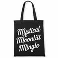 thumbnail image 1 of Mystical Moonlit Mingle Or Teach Retro Halloween Teacher Women Men Costume Canvas Bag 2Pcs, 1 of 5