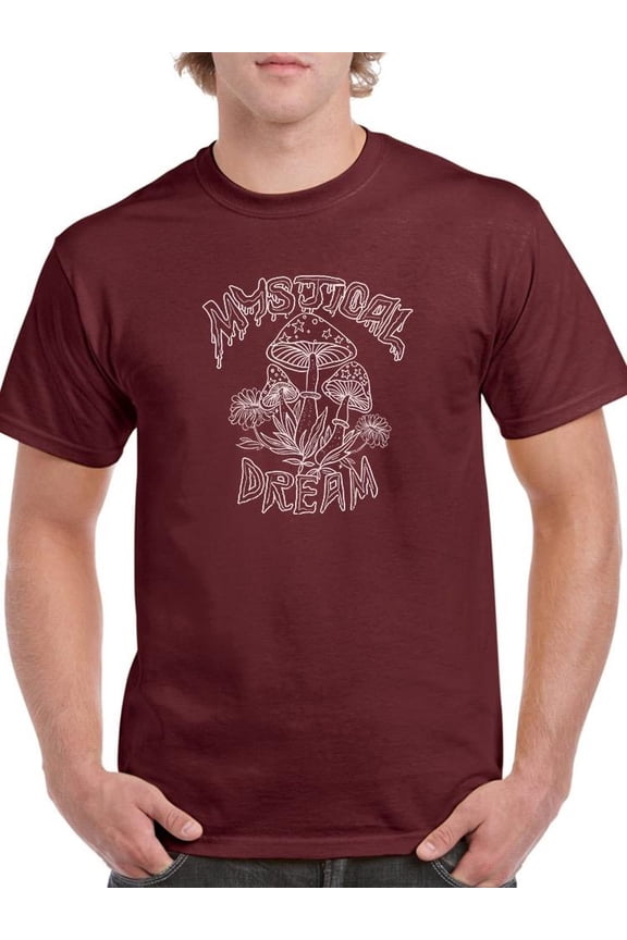 Mystical Mushroom Dream T-Shirt Men -Image by Shutterstock, Male Medium
