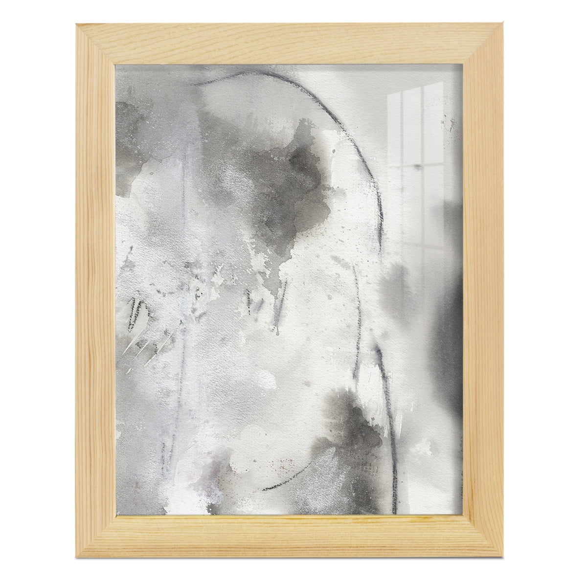 Mystical Objects IV - Framed Print w/glass - Natural Wood