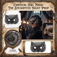 thumbnail image 1 of Mystical Owl Mask for Halloween Carnival Party Costume Prop Realistic Bird Animal Face Mask for Adults Cosplay Masquerade Accessories Forest Theme Mask, 1 of 5