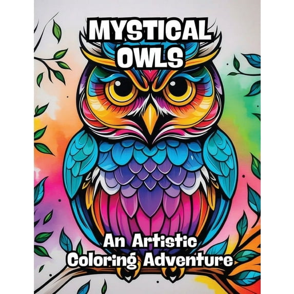 Mystical Owls: An Artistic Coloring Adventure, (Paperback)