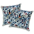thumbnail image 1 of Mystical Peacock Decorative Embroidery Throw Pillow Cover Set of 2, 1 of 6