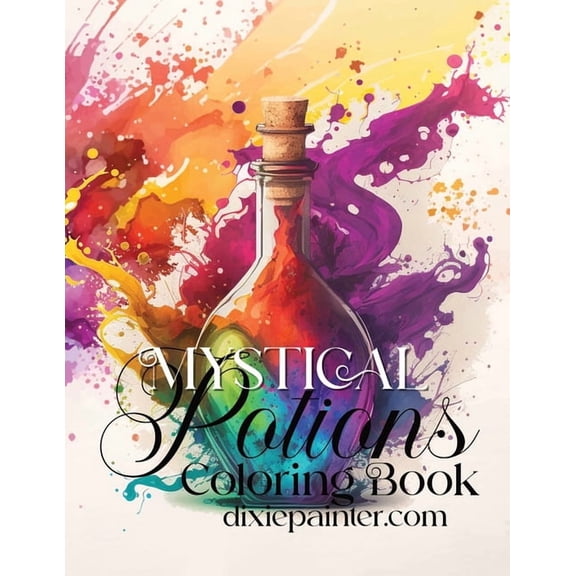 Mystical Potions Coloring Book (Paperback) by Dixie Painter