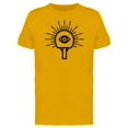 thumbnail image 1 of Mystical Racket With Eye T-Shirt Men -Image by Shutterstock, Male Small, 1 of 2