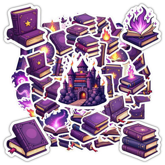 Mystical Stickers Stationery Stickers Enchanted Kids Stickers Toy for Laptops Phones Suitcase