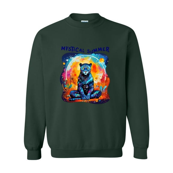 Mystical Summer Magic Witchy Celestial Sun Moon Graphic Sweatshirt, for men & women, up to size 5XL