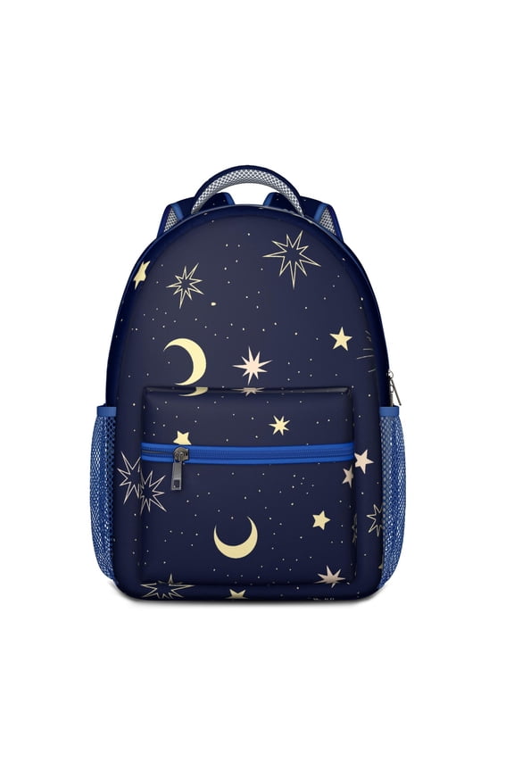 Mystical Sun & Moon School Bag - Lightweight & Waterproof with Spinal Support Design