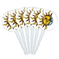 thumbnail image 1 of Mystical Sun and Moon Occult Cupcake Picks Toppers - Set of 6, 1 of 1