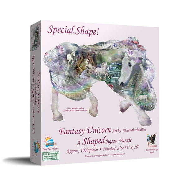 Mystical Unicorn Shaped Jigsaw Puzzle (1000 Pieces)