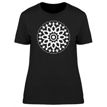 Mystical White Mandala T-Shirt Women -Image by Shutterstock, Female Large