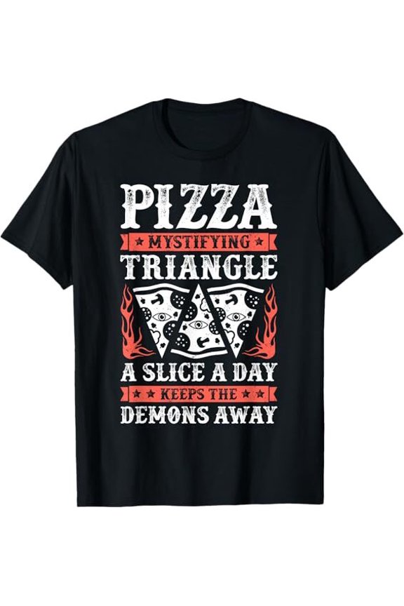 Mystifying Triangle Funny Women Men Italian Food Lover Shirt S-3XL