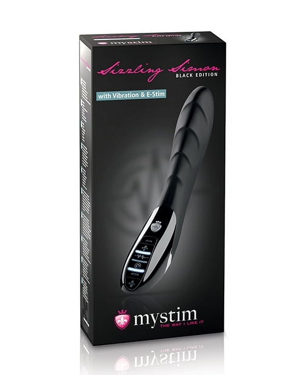 Mystim Sizzling Simon E-Stim Vibrator-Black Edition