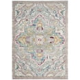 thumbnail image 1 of Mystique Multi Large Rectangle Rug-Color:Grey/Light Blue,Shape:Medium Rectangle,Size:5' x 8', 1 of 5