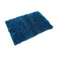 thumbnail image 1 of MystiqueDecors Soft 2'x3' ( 24"x36") Turquoise Blue Shag Doormat Rug Handmade Polyster Rich Luxurious Silky Shaggy Rug for Living Room, Bedroom, Kitchen, office, 1 of 5