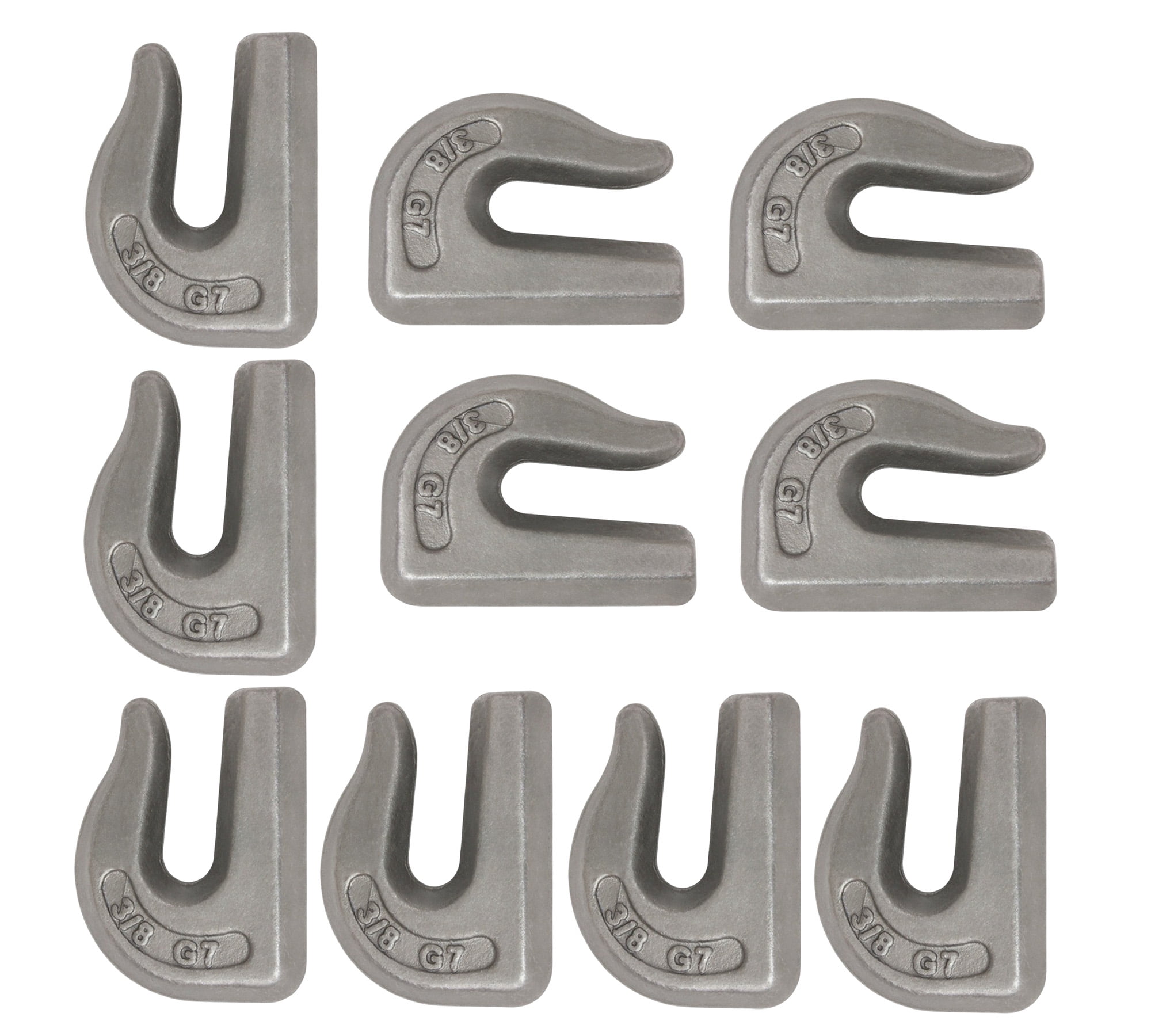 Mytee Products (10 Pack) G70 3/8" Weld On Chain Grab Hooks 6600 lbs