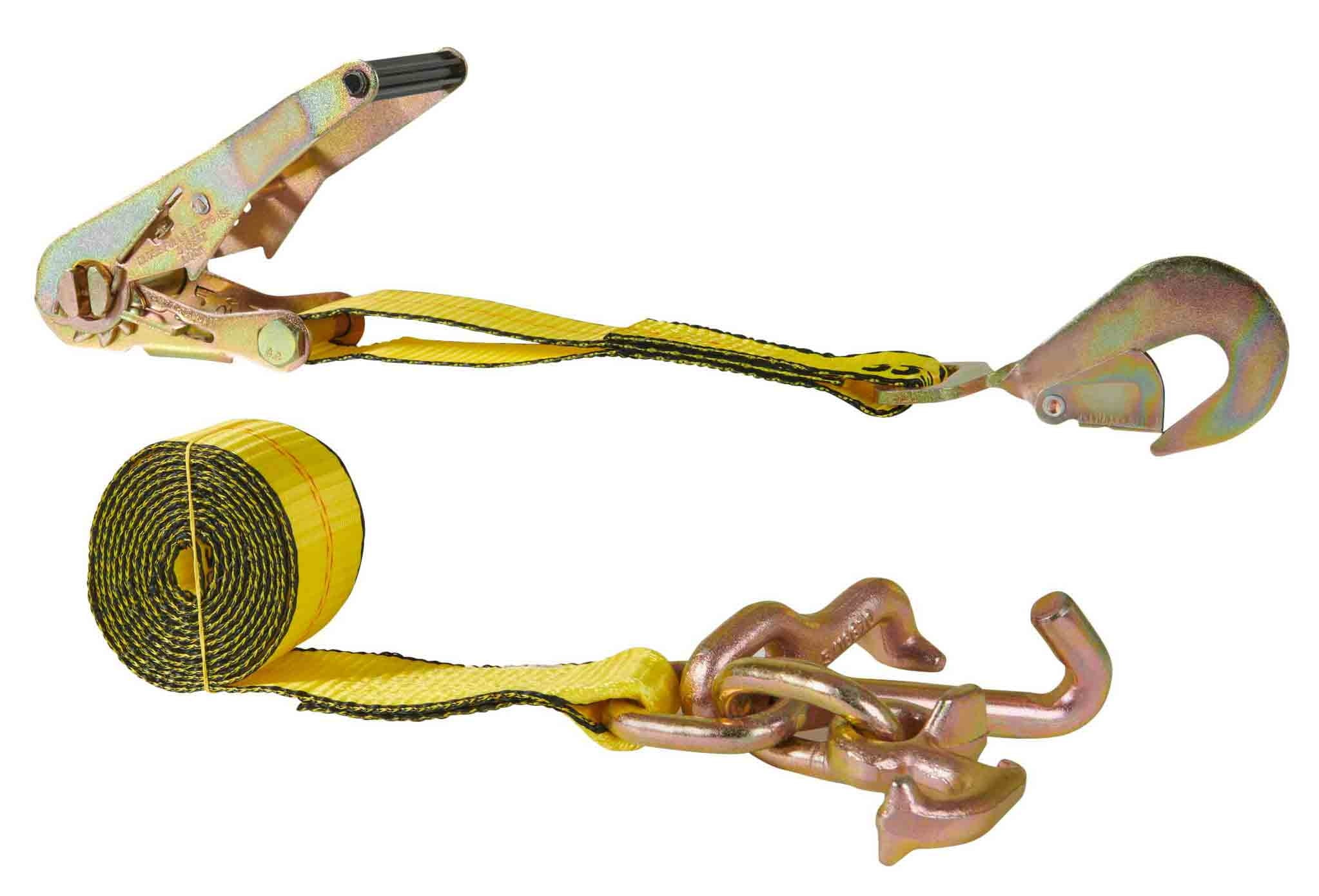 Mytee Products 2" x 8' RTJ Cluster Ratchet Straps Car Hauler Tow