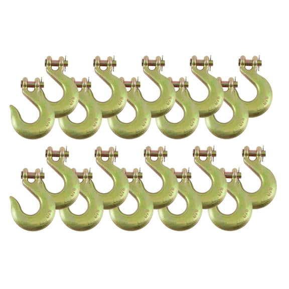 Mytee Products (20 Pack) 1/2" Clevis Slip Hook - 11,300 LBS WLL Heavy Duty Grade 70 Tow Chain Hook for Truck Trailer Tie Down