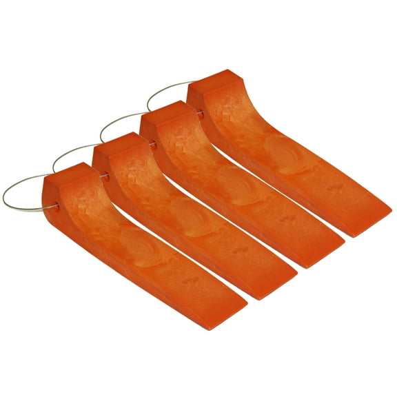 Mytee Products (4 Pack) Tire Skates for Tow Truck Wrecker Rollback Carrier Safety Orange