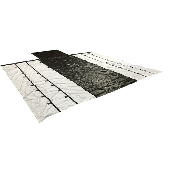 Mytee Products Airbag/Parachute Fabric Ultra Light Lumber Tarp 24x27 (8' Drop) - Black