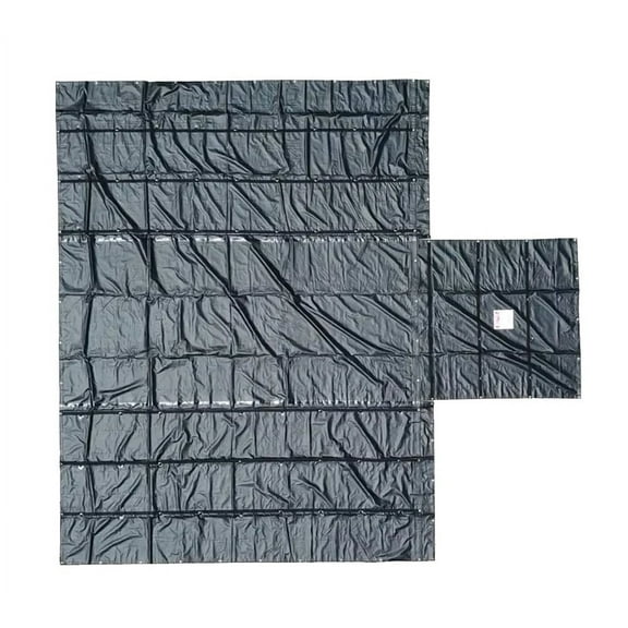 Mytee Products Truck Flatbed Trailer Tarps Combination Lumber Tarp 24x27 (8' Drop) - Black